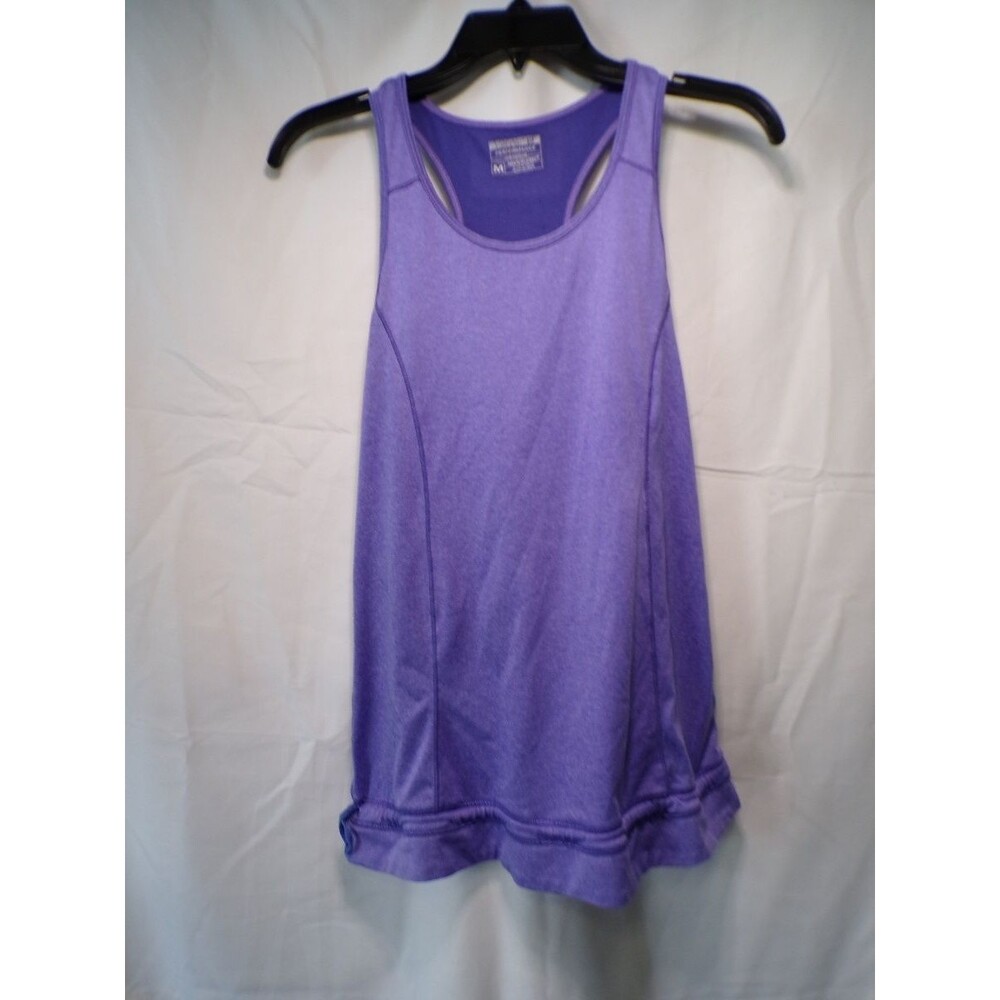 Women's Performance Tank Top Purple Sleeveless Scoop Neck M